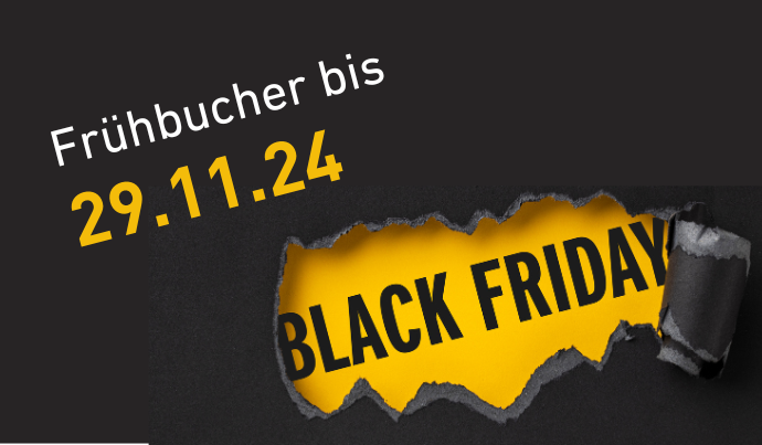 Frühbucherrabatt bis 29.11. sicher